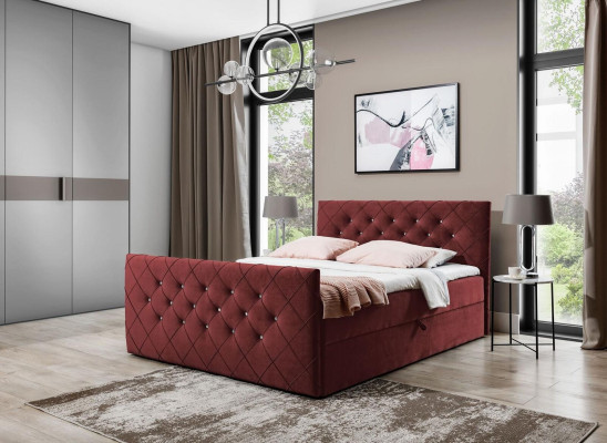 Chesterfield box spring bed Bedroom Design Double Hotel Bed bed base new